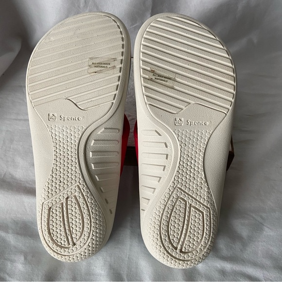 Spenco Yumi Ocean Women's Orthotic Thong Sandal Red/Blue Lobster Size 7B New - Picture 6 of 11